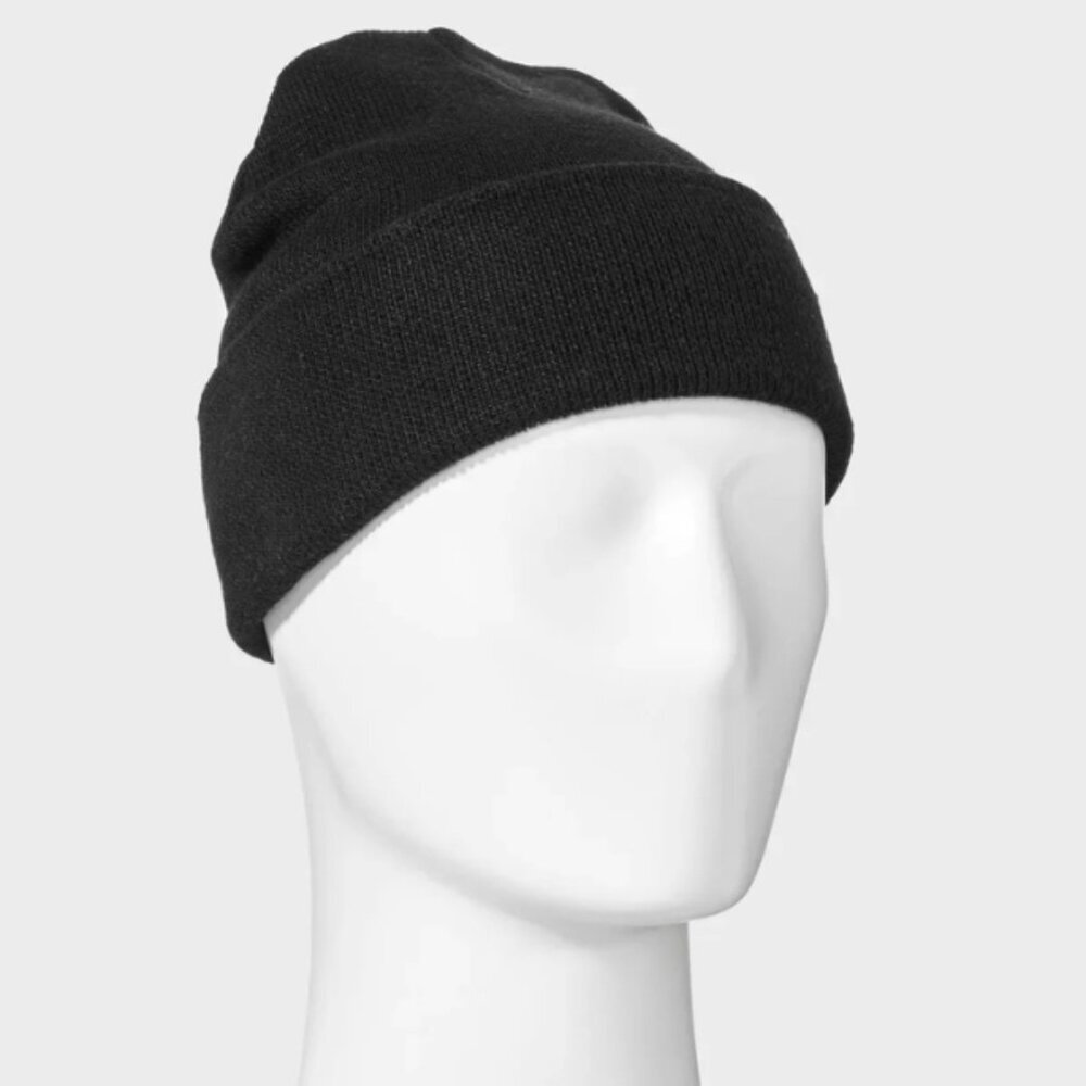 Goodfellow & Co Black Knit Beanie One Size Unisex